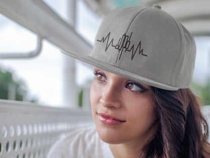 Heartbeat of a Trader Embroidered Snapback Hat