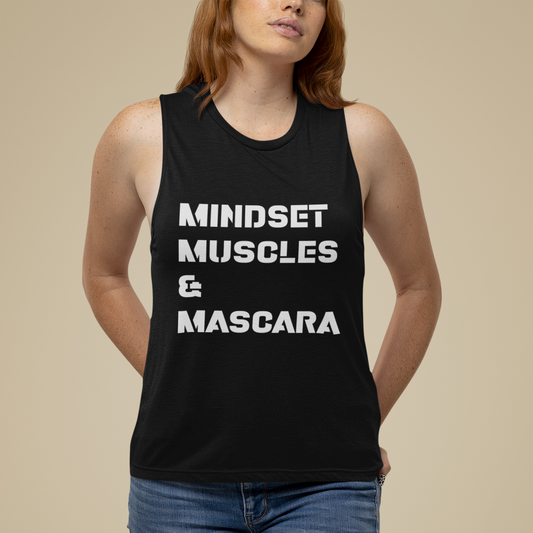 Mindset Muscles & Mascara Women's Tank Top