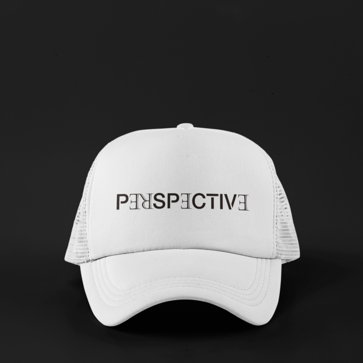 Perspective Trucker Snap Curved Bill Hat