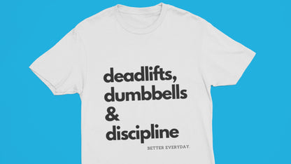 Deadlifts, Dumbbells & Discipline Men's Muscle Tank Top