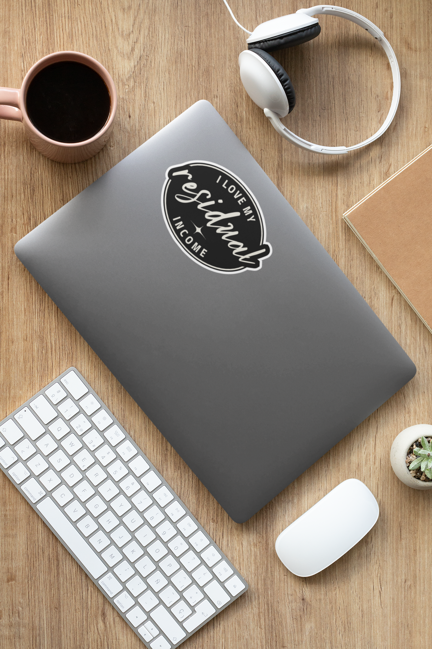 I Love My Residual Income Vinyl Sticker