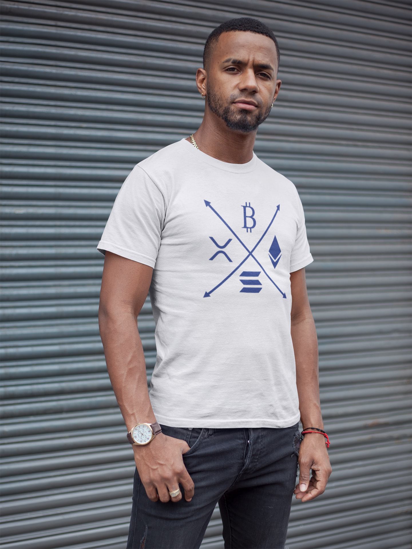 Crypto Cross Arrow Men's T-Shirt