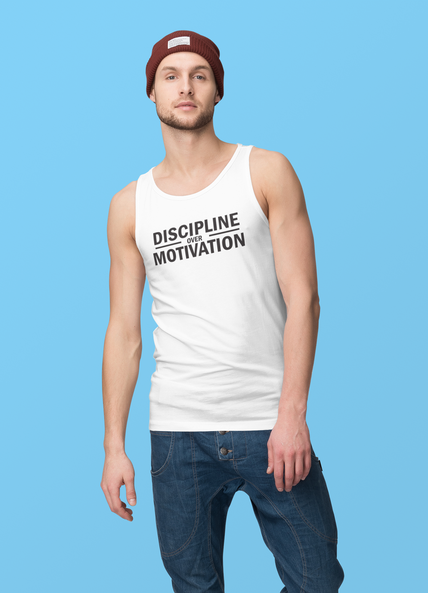 Discipline over Motivation Men's Tank Top T-Shirt