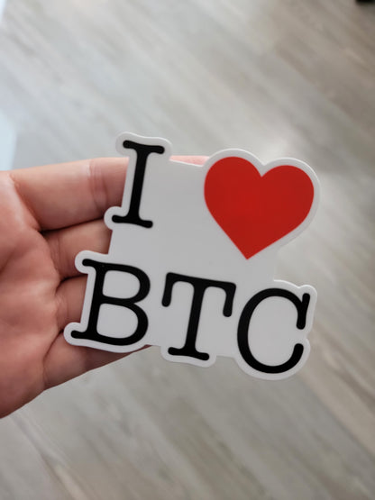 Bitcoin vinyl gift for crypto currency lover decal