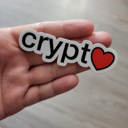 Cryptocurrency Love Red Heart Decal Vinyl Ripple XRP BTC Bitcoin Trading Investors Gifts for traders