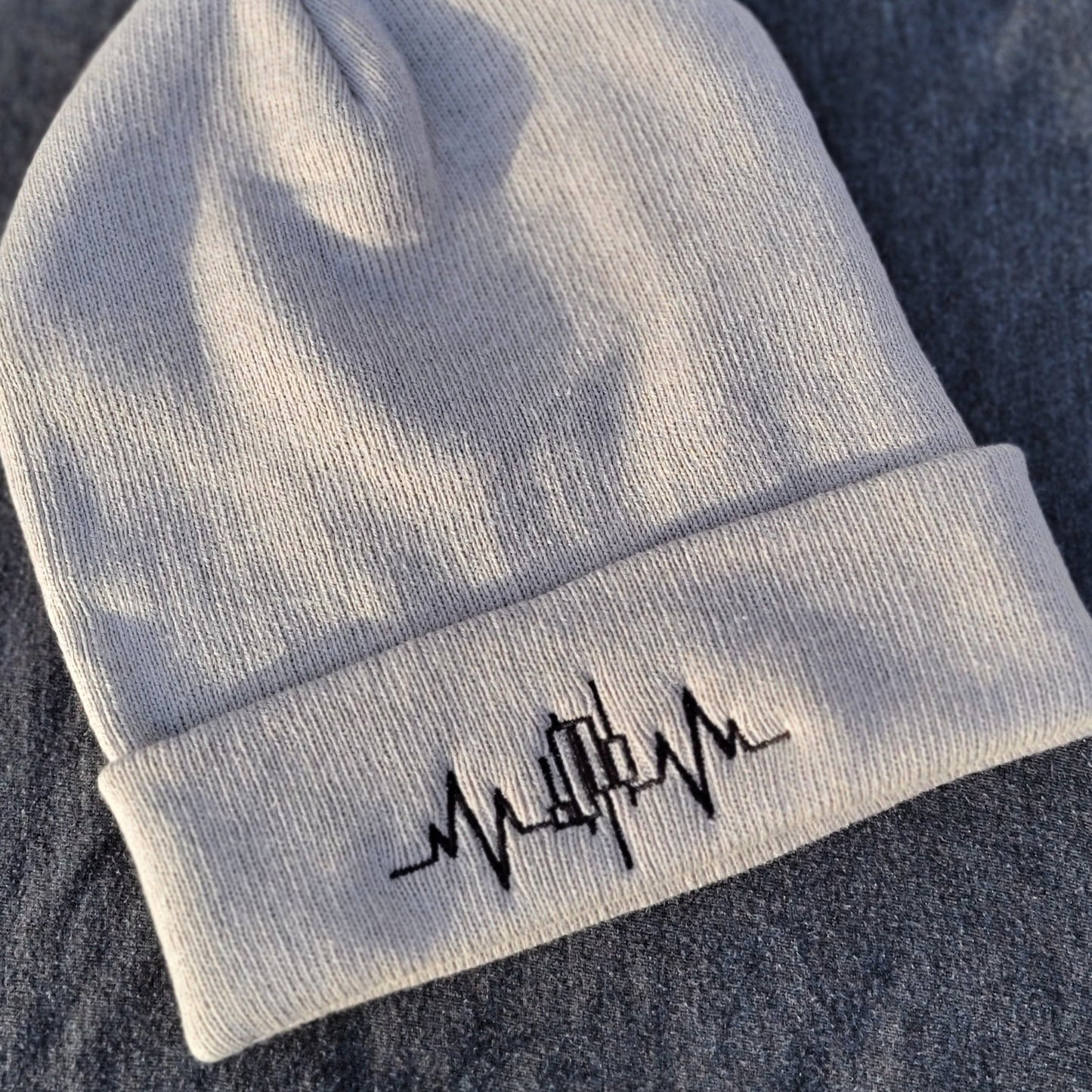 Heartbeat of a Trader Embroidered Beanie