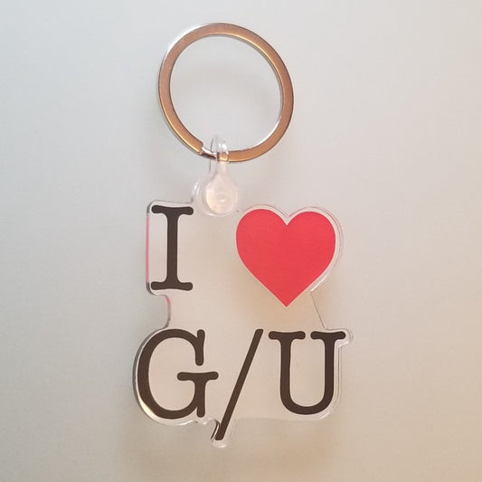 I Heart G/U Keychain