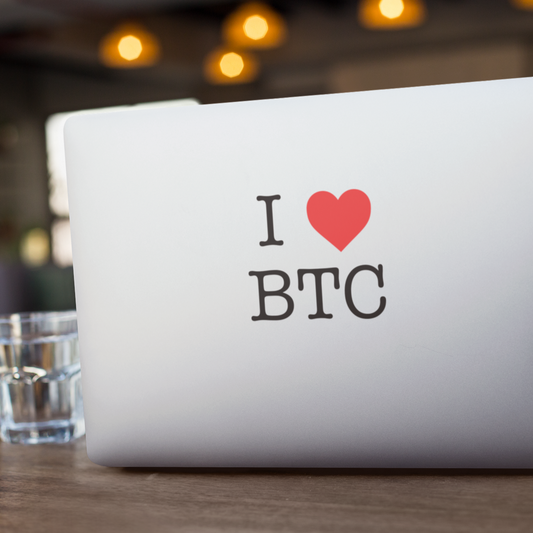 Bitcoin vinyl gift for crypto lover decal