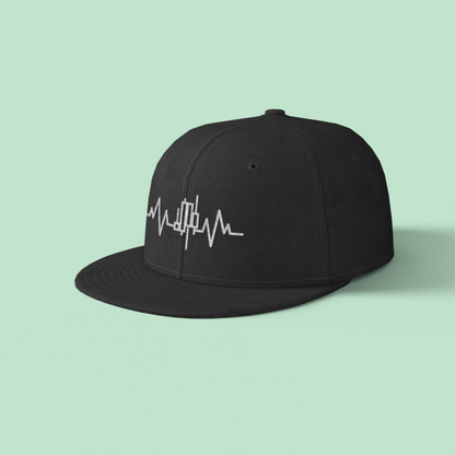 Heartbeat of a Trader Embroidered Snapback Hat