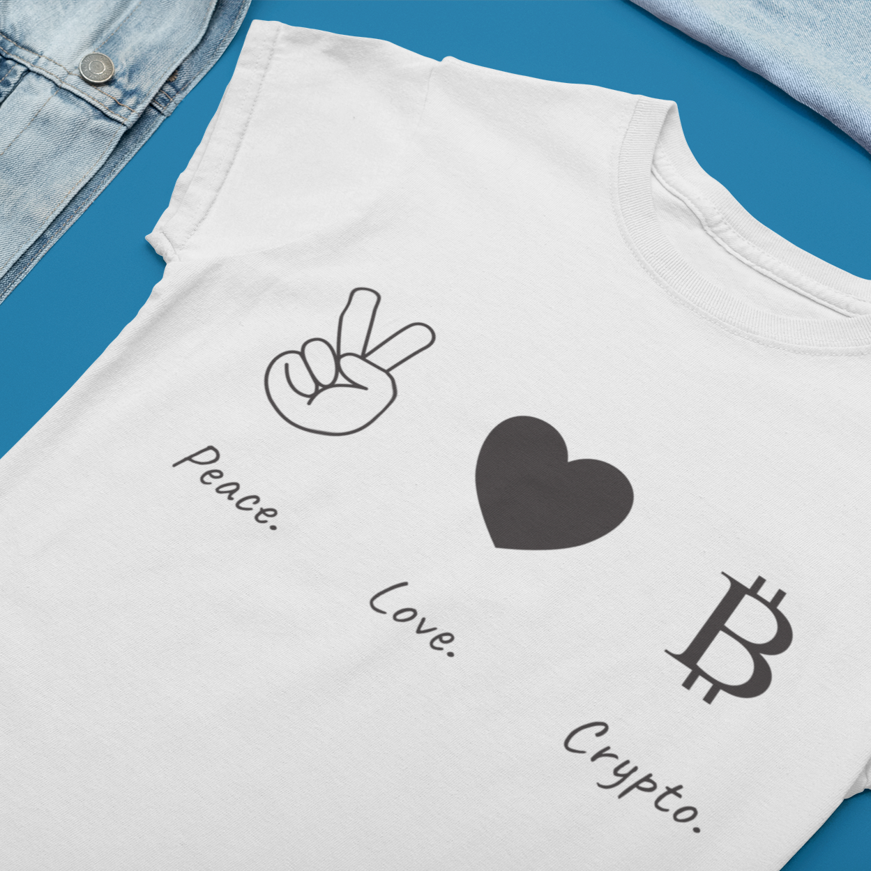 Peace Love Crypto Women's T-Shirt