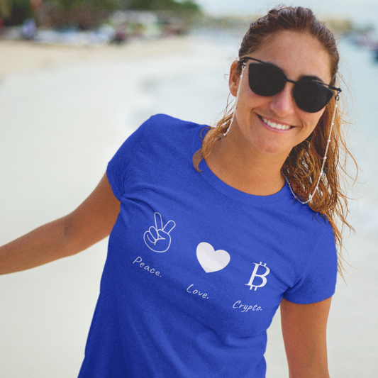 Peace Love Crypto Women's T-Shirt