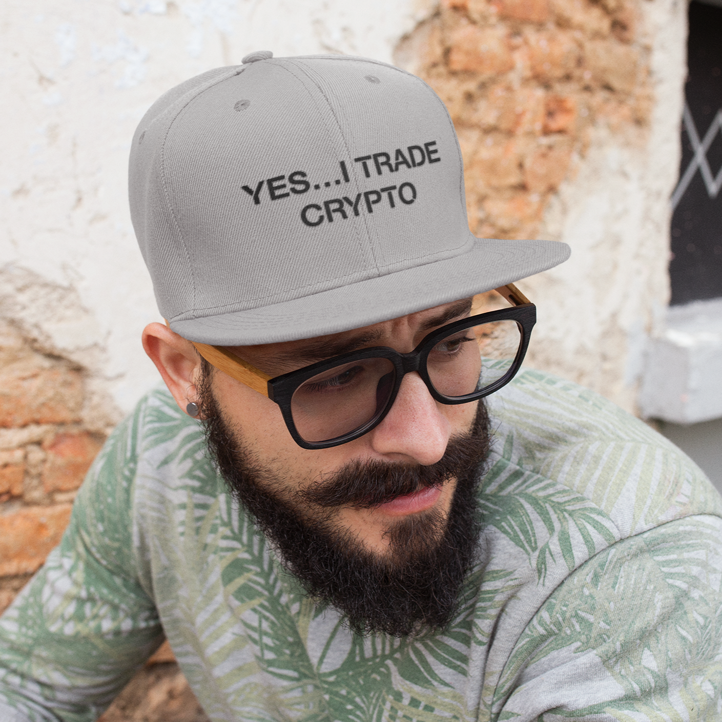 Yes... I Trade Crypto Snapback Embroidered Hat